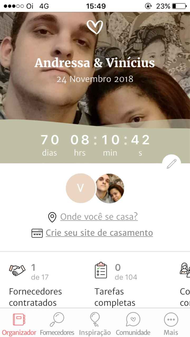 Quantos dias, horas e minutos faltam para seu grande dia???? - 1