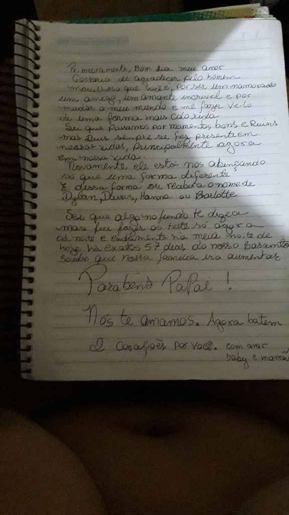Reação do noivo com a novidade - 1