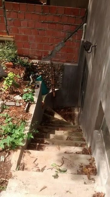 Escada para o quintal