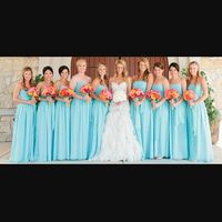 Buquê azul x madrinhas padronizada. - 5