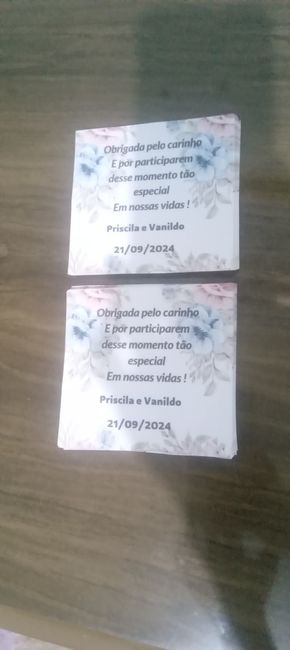 Mensagem de Agradecimento para as lembrancinhas 1