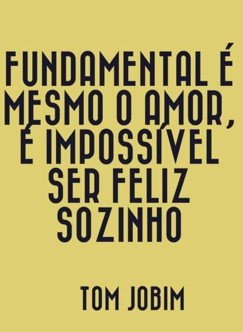 é impossível ser feliz sozinho! - 1