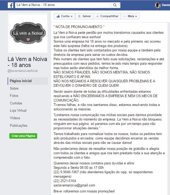 Lá vem a noiva