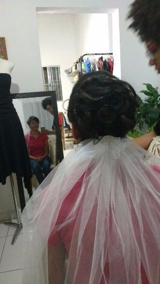 Teste de cabelo e maquiagem