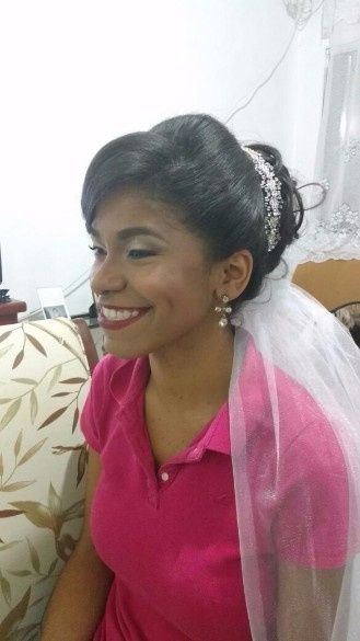 Teste de cabelo e maquiagem