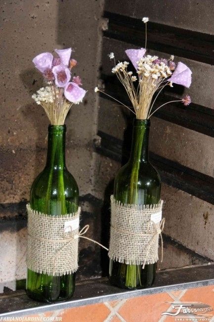 Garrafas no meu casamento