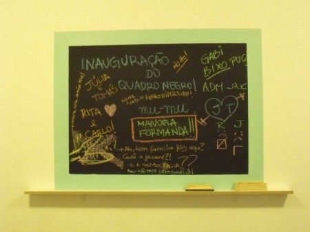 Quadro negro pintado