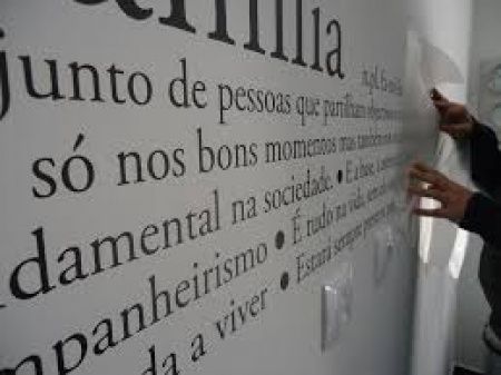 Letras e frases para parede
