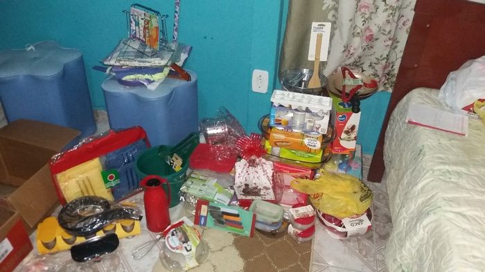 Parte dos presentes que ganhei