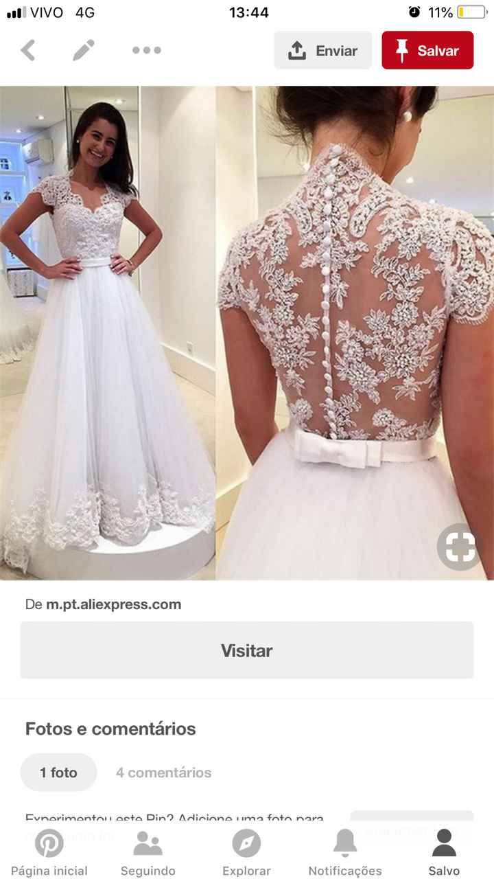 Vestido de noiva no Aliexpress - 1