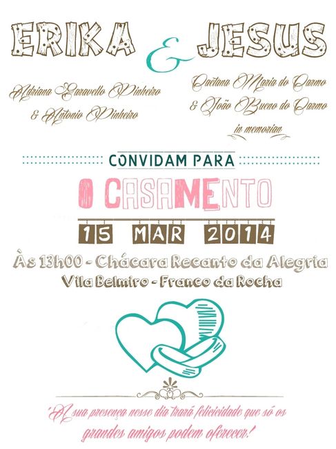 Convite de Casamento