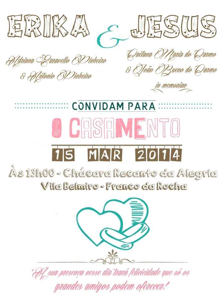 Convite de Casamento