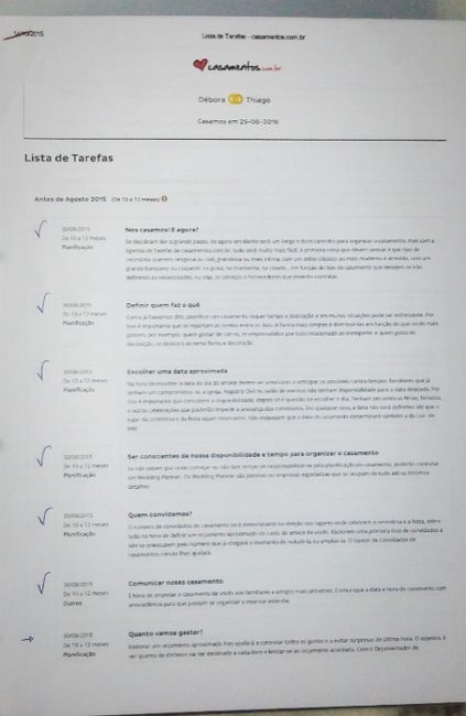 Lista de tarefas CASAMENTO.COM.BR