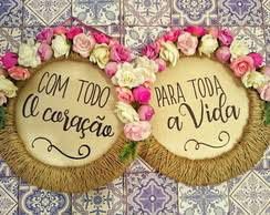  Plaquinhas para cadeira dos noivos - 3