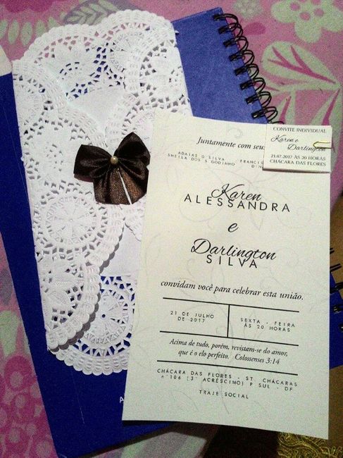 Meus convites diy #dáumaolhadinha - 2