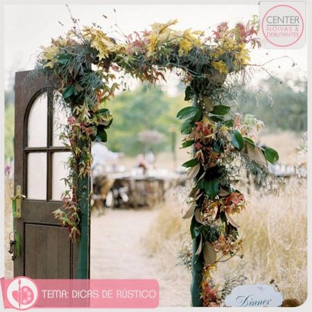 Decoração rústica para casamentos