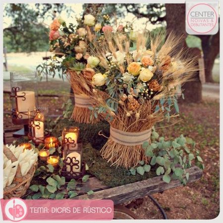 Decoração rústica para casamentos