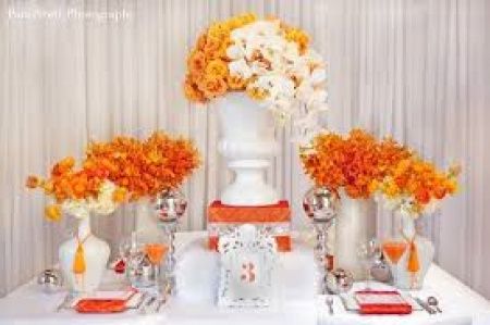 Laranja com branco