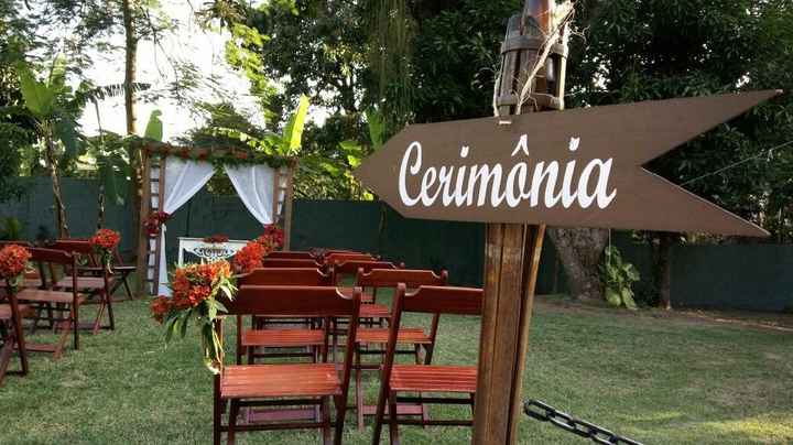 Local para cerimônia ao ar livre. - RJ - 1