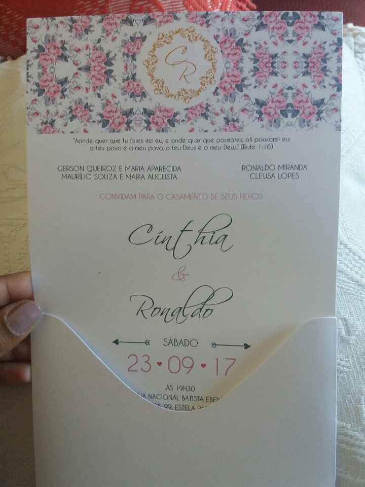Meu convite, vem ver!! #45days - 2