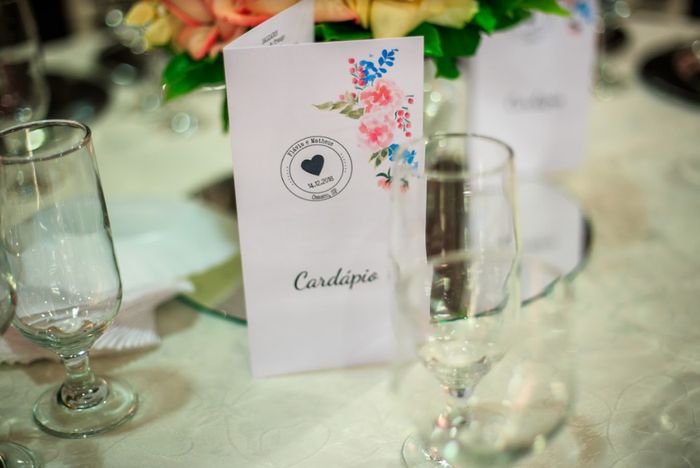 Cardápio de mesa by @convitessteffans