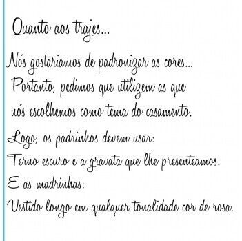Como fazer o convite para as madrinhas se vestirem com a mesma cor da gravata do padrinho? - 1