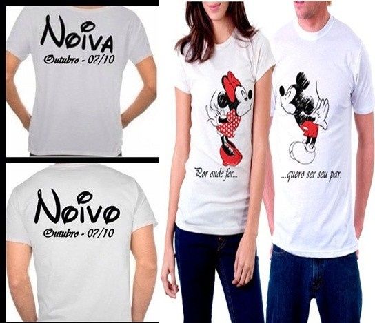 Camisa personalizada para os noivos