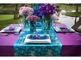 Decoração Inspiração Roxo e Tiffany 2