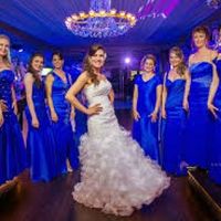 Decoração royal e amarelo x madrinhas pink - 1