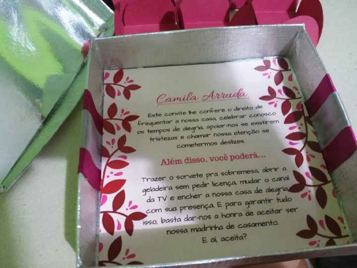 Convite padrinhos/madrinhas diy #vemveeer - 8
