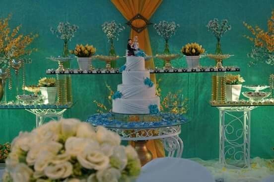 Minha paleta de cores - marrom, dourado e tiffany - 1