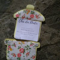 Convite chá de panela diy - 2