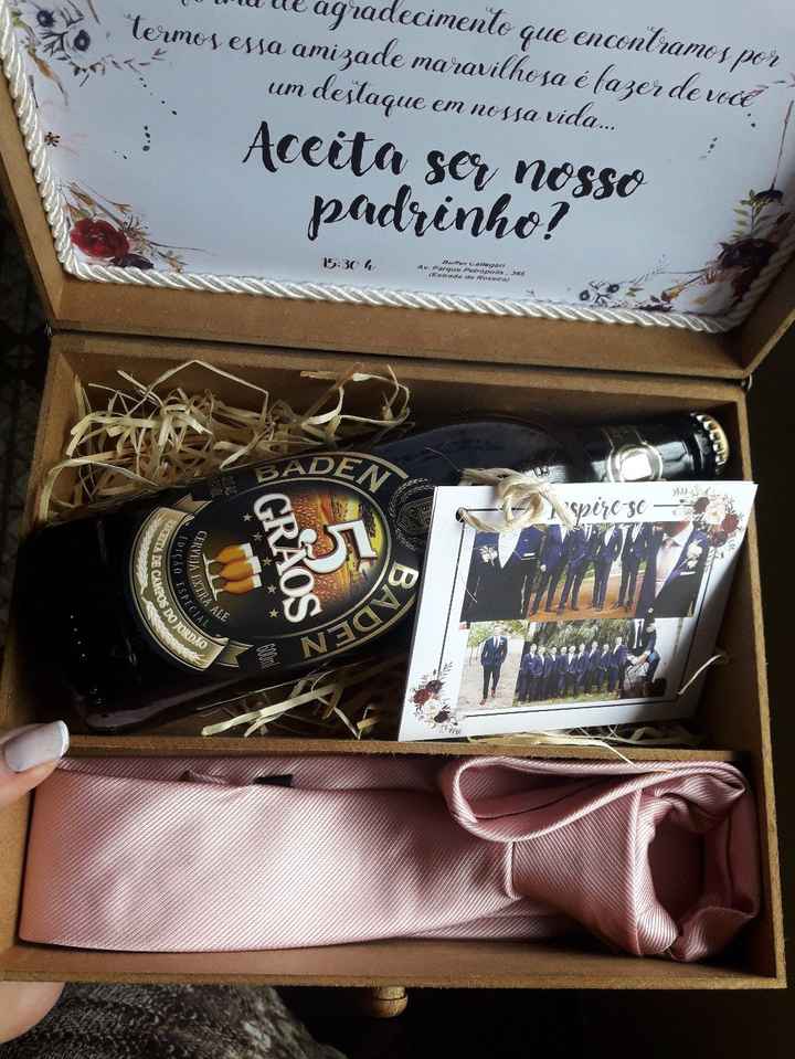 Convite dos Padrinhos feito por mim