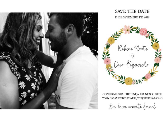 Meu Save the Date 😍 1