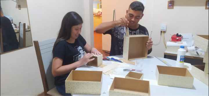 Caixinha dos padrinhos, pais e pastor - 2