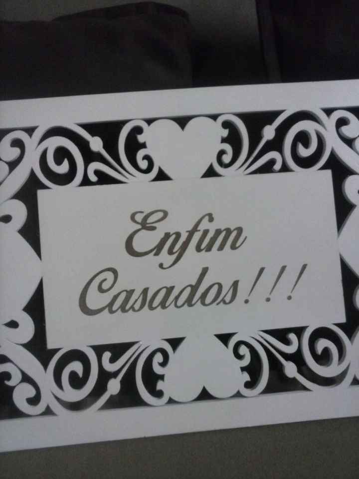 PLACA PARA SAIDA DOS NOIVOS 1