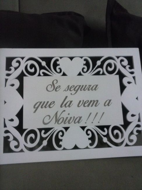 PLACA PARA ENTRADA DA NOIVA 1