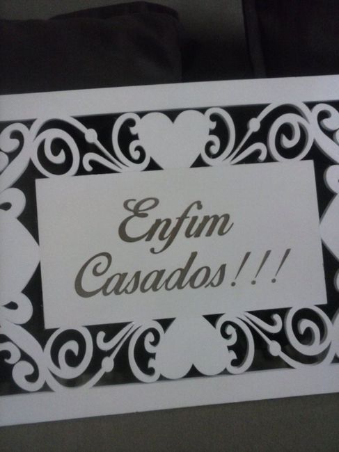 PLACA PARA SAIDA DOS NOIVOS 1