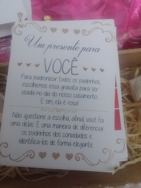 Presente para padrinho
