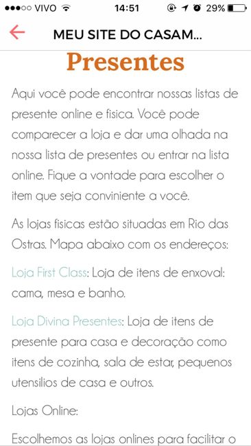  lista de presentes - 1