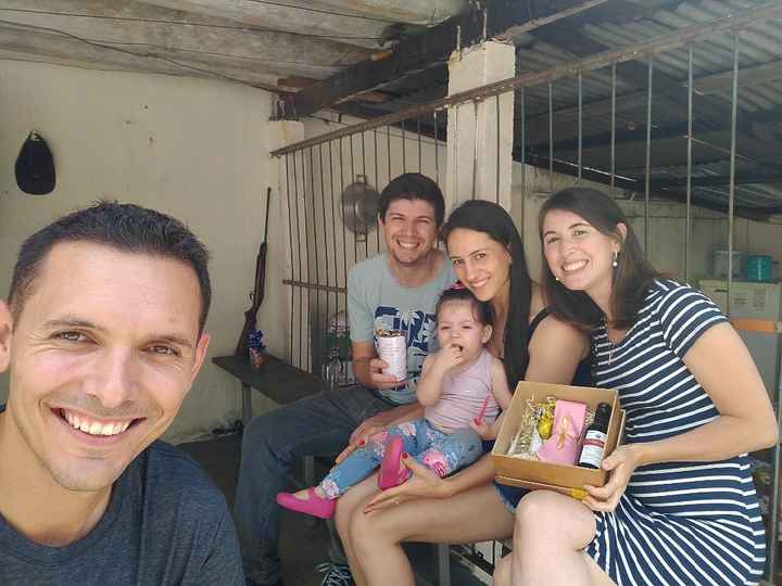 Nossos padrinhos e nossa afilhada!