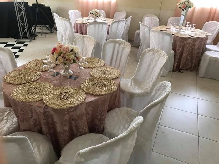 Decoração mesa dos convidados 