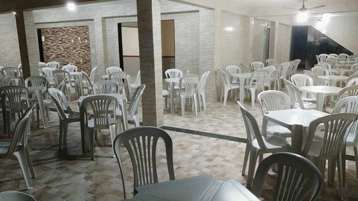 Fechamos o espaço aonde será o nosso almoço! - 1