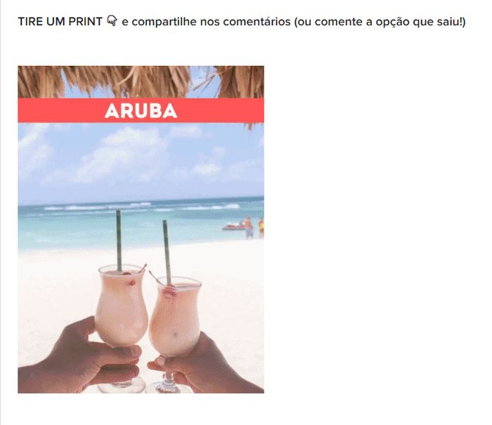 TIRE UM PRINT para decidir a lua de mel 25