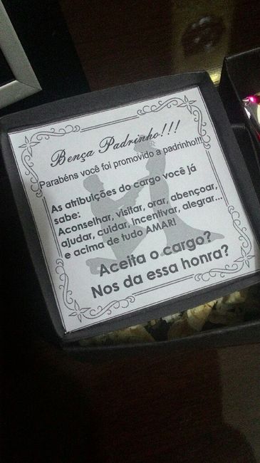 Convites dos padrinhos - 2