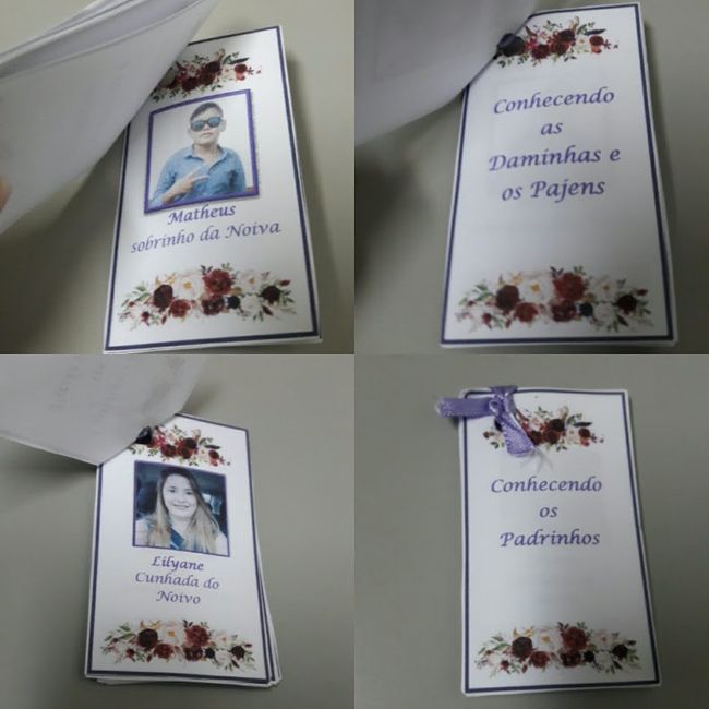 Convite dos Padrinhos,pajens e Daminhas 6