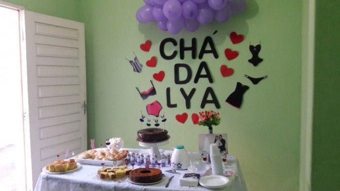 O meu foi chá de lingierie