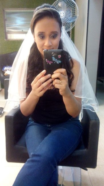 Meu teste de cabelo e maquiagem! - 4