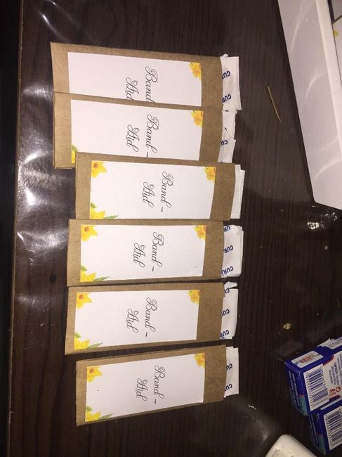 ENVELOPES PARA BAND AID- Para eventuais machucados (Deus nos free) kk 