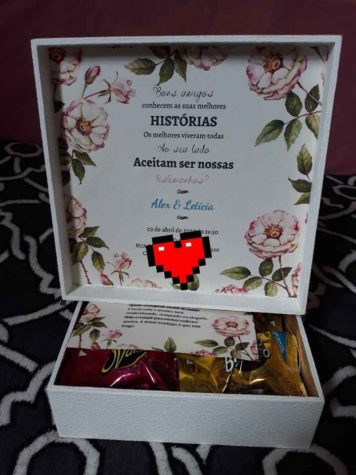 Caixinha dos padrinhos Diy - 2